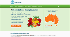 Desktop Screenshot of foodsafetysupervisoronline.com.au